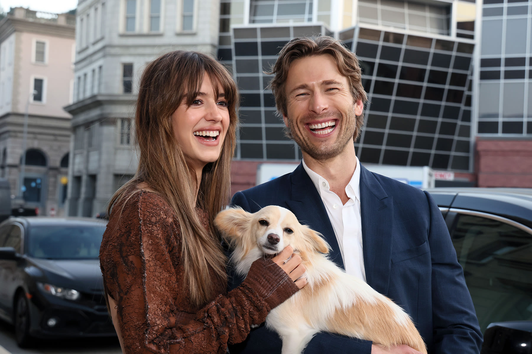Glen Powell’s Dog, Brisket, Was the Star of the ‘Twisters’ L.A. Premiere