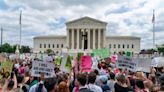 Protests erupt outside of Supreme Court following vote to overturn Roe v. Wade