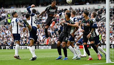 Gabriel's header earns Arsenal 1-0 win at Spurs in feisty derby