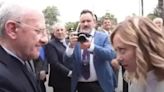Video: la primera ministra de Italia confrontó a un gobernador que la había insultado