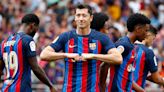 Robert Lewandowski hot streak continues as Barcelona go top of LaLiga