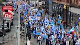 Hundreds take part in march for Scottish independence