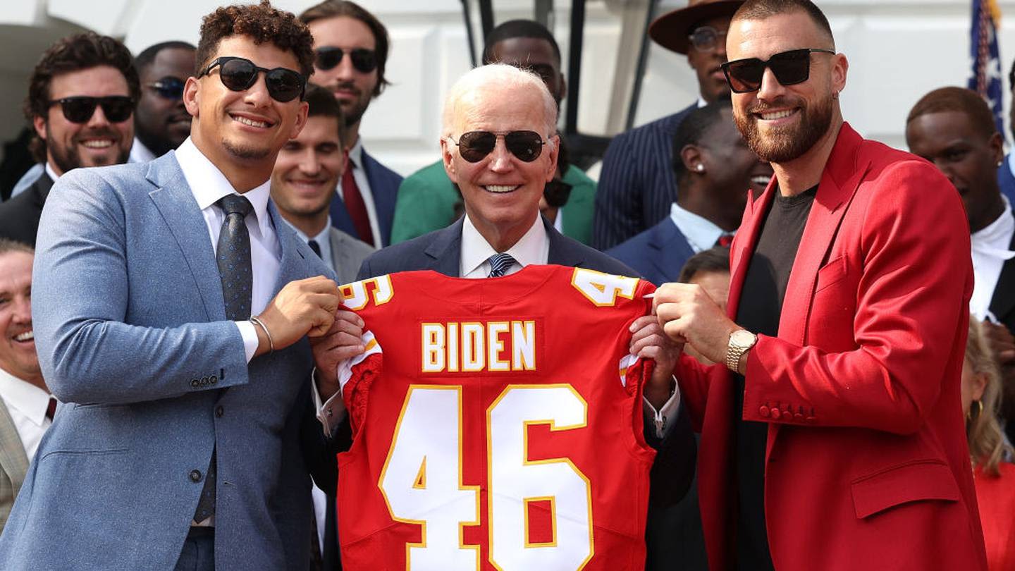 Kansas City Chiefs celebrate Super Bowl victory at the White House