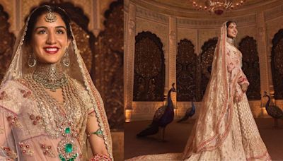 Radhika Merchant Bridal Look Photos: What Is Cost Of Radhika's Abu Jani Sandeep Khosla Wedding Ghagra?