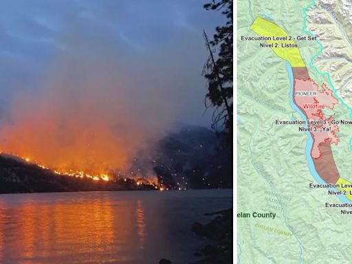 Pioneer Fire burns over 33,000 acres near Chelan, evacuations underway
