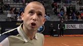 Dan Evans in X-rated rant at umpire after call at Italian Open