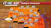 Thursday forecast: Heating back up for the first day of summer