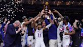 New KU Jayhawks bobblehead includes piece of court from 2022 title game