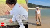 Priyanka Chopra and Malti Marie bond over beach time, travel, ice-cream and more, the actress calls it 'pause' - WATCH videos | Hindi Movie News - Times of India