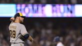 Corbin Burnes gets roughed up against the Los Angeles Dodgers in a blowout loss