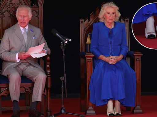 La reina Camila de Reino Unido preocupa al aparecer con un vendaje en el tobillo: el motivo