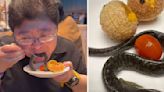 The strangest food combination from China: 'Golgappas' served with live eel, dare to try?