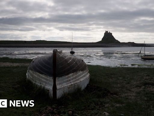 Danny Boyle's 28 Years Later film shooting on Holy Island