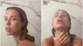 Juliana Didone faz vídeo tomando banho em tentativa de homenagear RS, mas apaga: 'Que mico'