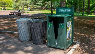 Central Park introduces new pizza box recycling bin to curb rats