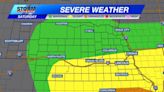Severe weather possible Saturday evening