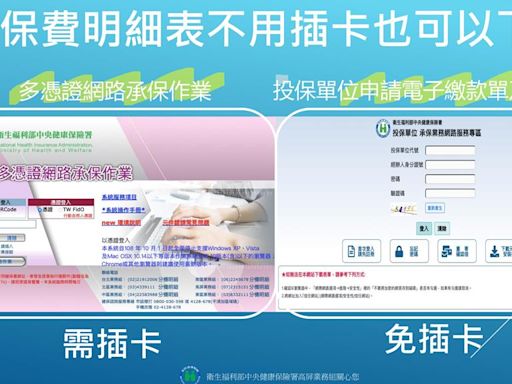 健保費明細供網路下載 免插卡也能用
