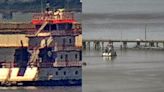 Barcaza choca contra un puente en Galveston y provoca derrame de petróleo