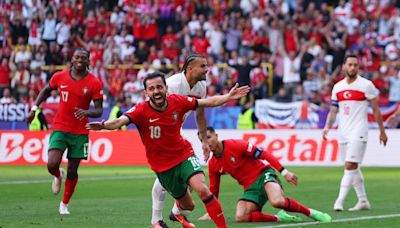 Tres goles y selfis con Cristiano Ronaldo en la victoria de Portugal ante Turquía