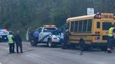 Multiple kids on board when school bus, pickup truck collide in South Fayette Township