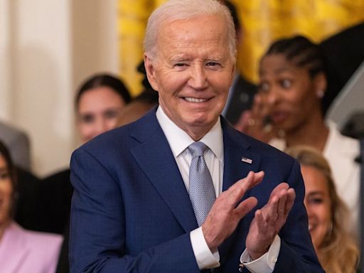 Joe Biden Goofs In Praising Candace Parker As WNBA Champs Visit White House