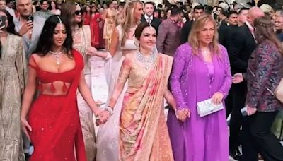 Nita Ambani Welcomes Kim Kardashian to Anant Ambani's Wedding, Walks Hand-in-hand With Her | Watch - News18