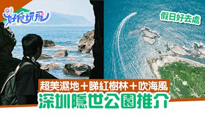 深圳大鵬「海邊藍橋公園」東涌紅樹林濕地園 行山沙灘岩洞可打卡