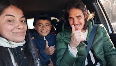 El noble gesto de Edinson Cavani con una familia que fue furor en las redes sociales: “Uno de los mejores momentos de mi vida”