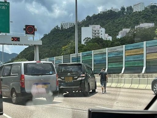 吐露港公路6車相撞釀3傷 往沙田交通一度受阻