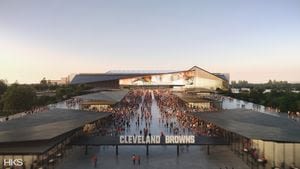 Cleveland Browns release first renderings of Brook Park stadium proposal