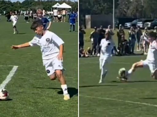 Centro perfecto y toque de primera: la gran jugada de Thiago Messi y Benjamín Suárez que se volvió viral