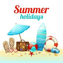 Summer holidays background poster 435909 Vector Art at Vecteezy