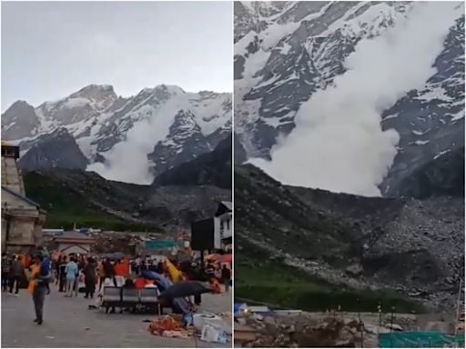 WATCH: Massive Avalanche Strikes Gandhi Sarovar Above Kedarnath Dham; No Casualties Reported