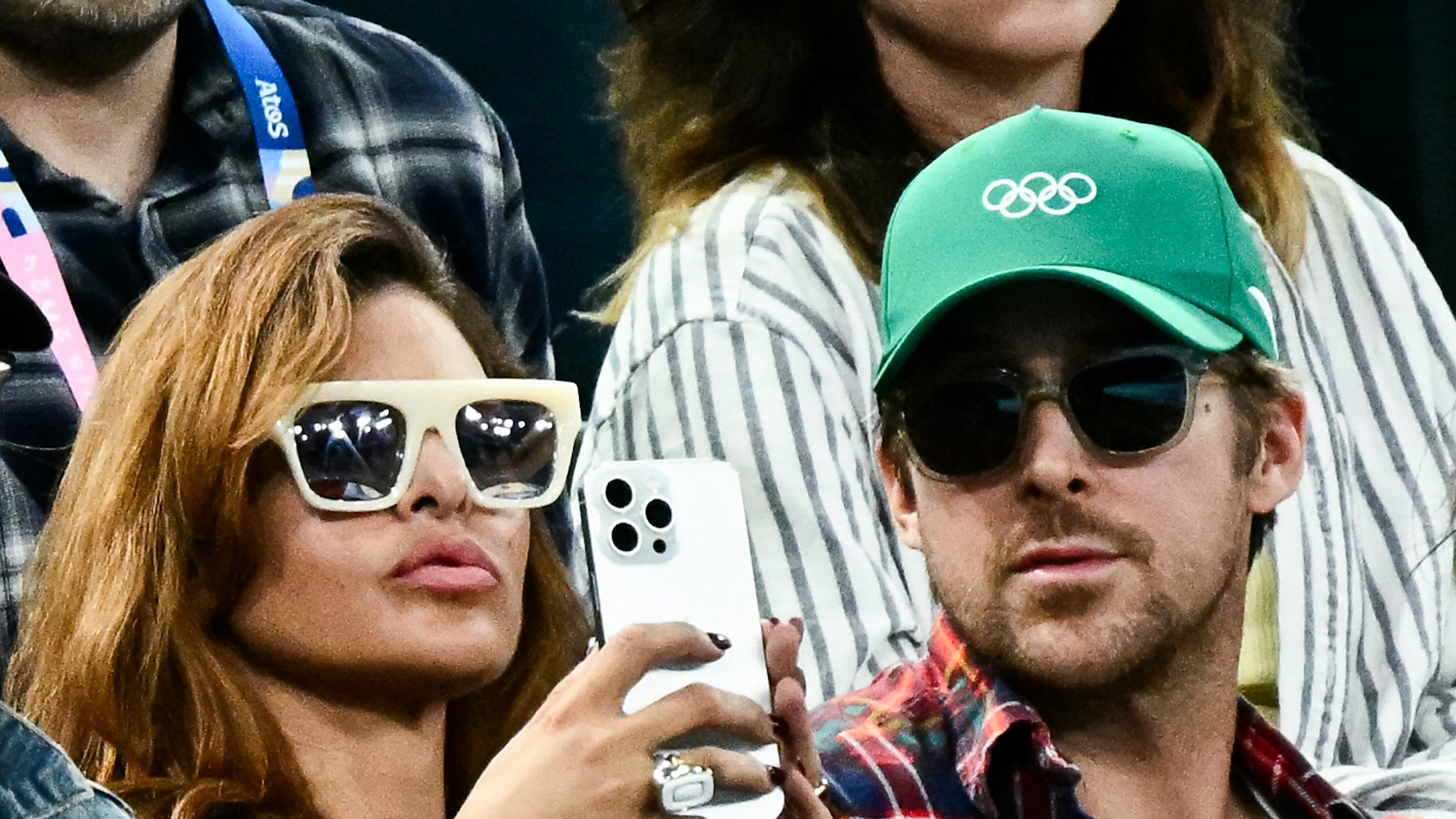 Ryan Gosling and Eva Mendes make rare public appearance together at Paris Olympics