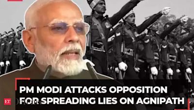 'Some doing politics over national security,' PM Modi hits out at opposition for questioning Agnipath scheme