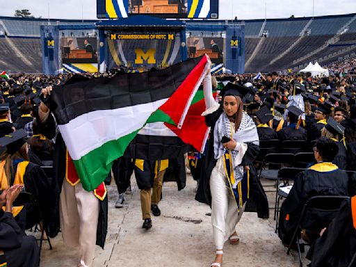 Pro-Palestinian protesters briefly interrupt University of Michigan graduation ceremony