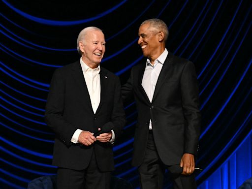 Video of Joe Biden leaving stage at Hollywood fundraiser sparks criticism