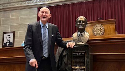 Longtime Missouri basketball coach Norm Stewart entered into the Hall of Famous Missourians