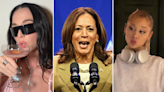 Katy Perry and Ariana Grande among stars to endorse Kamala Harris for president as Joe Biden drops out