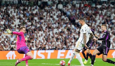 Neuer culpa al césped del Bernabéu por su error en el 1-1 de Joselu: "No esperaba que hubiera una 'topera'"