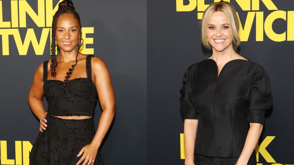 Alicia Keys Elevates Boho Chic in Farm Rio, Reese Witherspoon Goes Full Monochrome and More From the ‘Blink Twice’ Red Carpet...