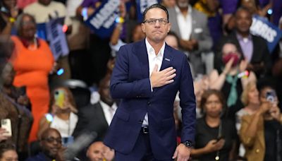 Philly Crowd Goes Wild As Gov. Shapiro Cheers On 'Madam President' Harris