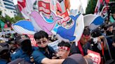 Protests break out in South Korea over Fukushima plans to release waste water to ocean