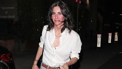 Courteney Cox and daughter Coco enjoy dinner date at Giorgio Baldi