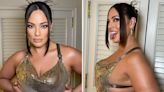 Ashley Graham Wears 'Obnoxious Amount of Boob Tape' with Chainmail Dress — See the Pics