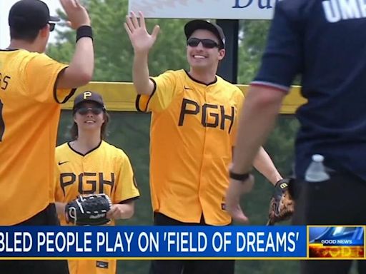 Real-life 'Field of Dreams' plays host to special night of baseball