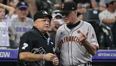 Melvin oddly ejected from Giants-Rockies game before it starts