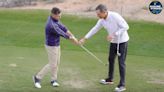 This simple divot drill will help you compress the golf ball. Here's how