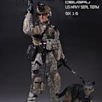 兵人模型 PLAYHOUSE PH 1/6兵人偶模型 美軍海豹六隊手辦雙槍 K9帶狗含素體