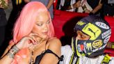 Rihanna Rocks Bubblegum Pink Hair While Supporting A$AP Rocky at Puma Pop Up Shop During Miami F1 Race Weekend